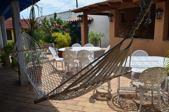 'Interior patio' Casas particulares are an alternative to hotels in Cuba.